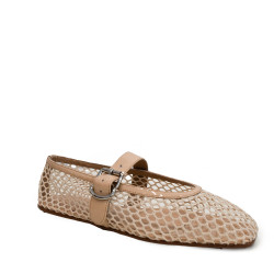 Jeffrey Campbell Aerate JC-1704-1-2 Natural Patent Combo