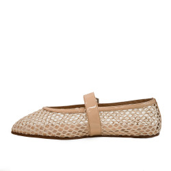 Jeffrey Campbell Aerate JC-1704-1-2 Natural Patent Combo