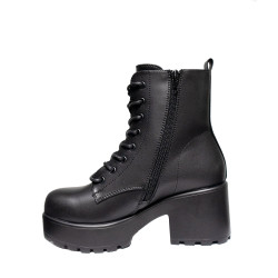 Koi Footwear Borin Hardware Platform Boots Black