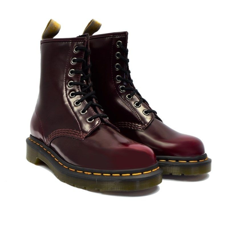 Dr Martens 1460 Vegan Cambridge Brush Cherry Red
