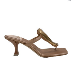 Jeffrey Campbell Linq-Up JC-1131-2-7 Natural Satin Gold