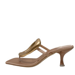 Jeffrey Campbell Linq-Up JC-1131-2-7 Natural Satin Gold