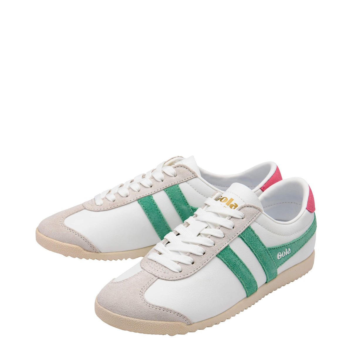 GOLA CLA366DN BULLET PURE WHITE/JADE/FLURO PINK