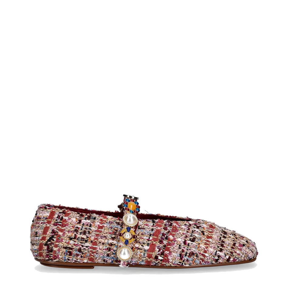 Jeffrey Campbell Amarissa-2 JC-1528-7-5 Wine Beige Pink Plaid
