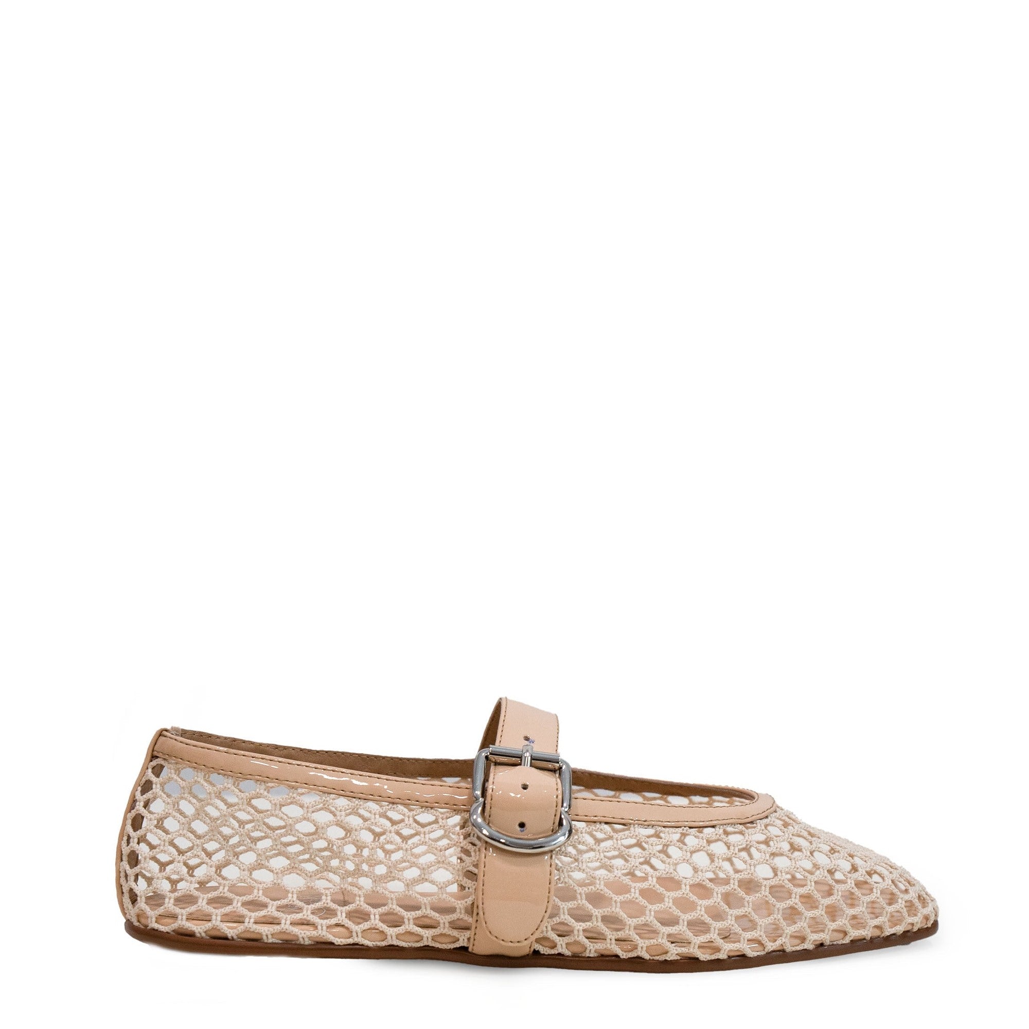 Jeffrey Campbell Aerate JC-1704-1-2 Natural Patent Combo
