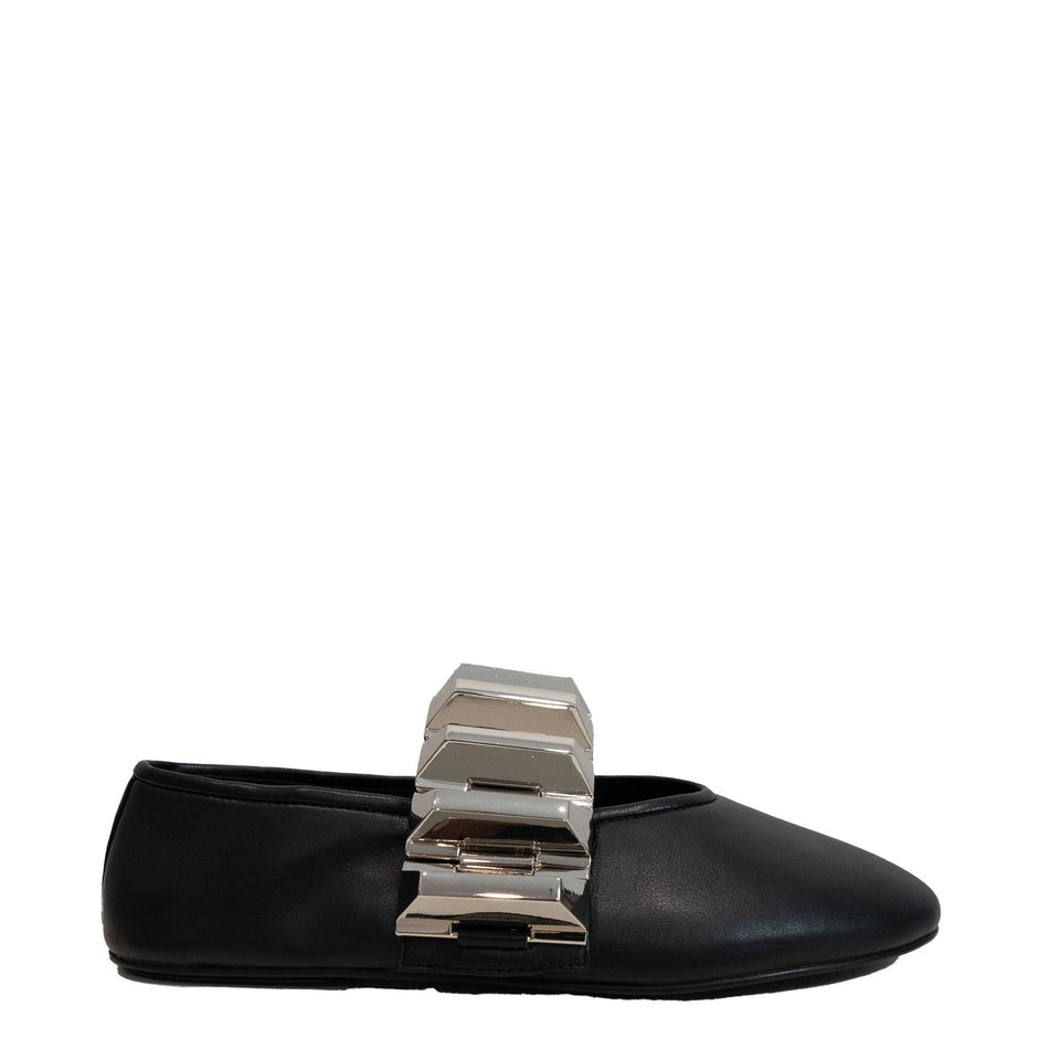 Jeffrey Campbell Rigid JC-1555-3-3 Black Silver