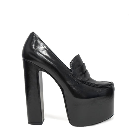 Jeffrey Campbell LONG-LAST U222-01 BLACK CRINKLE PATENT