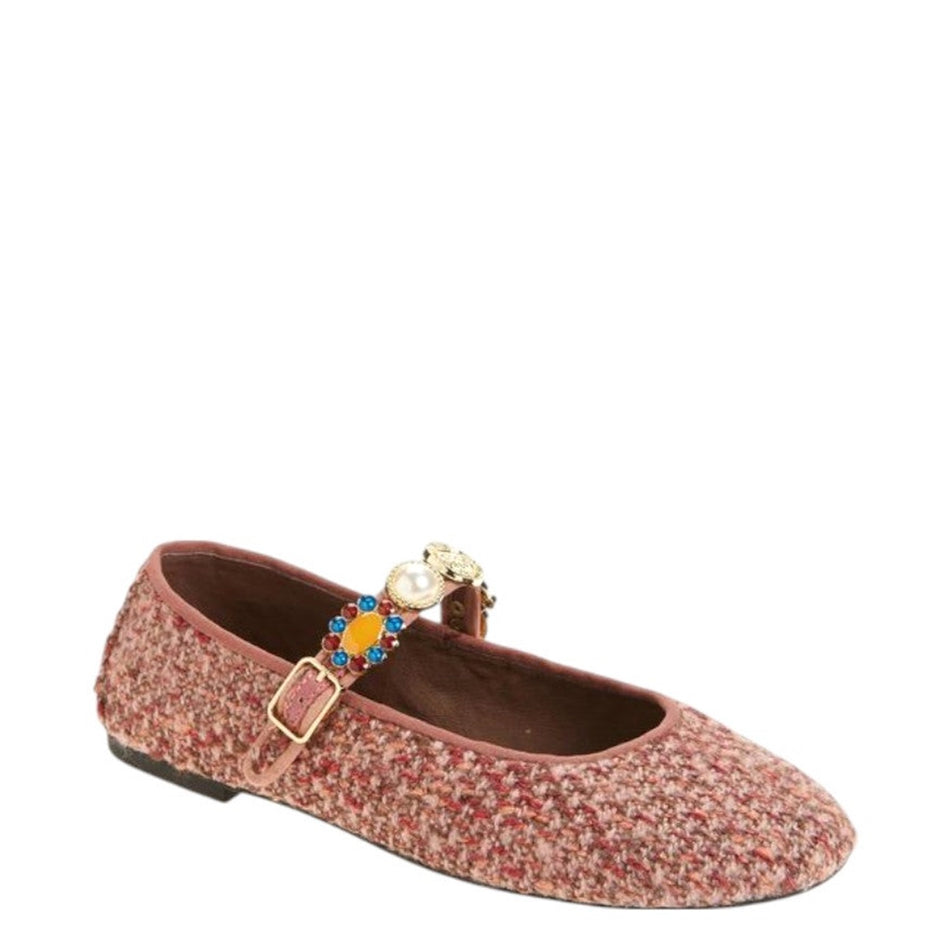 Jeffrey Campbell Amarissa-2 JC-1528-7-5 Wine Beige Pink Plaid