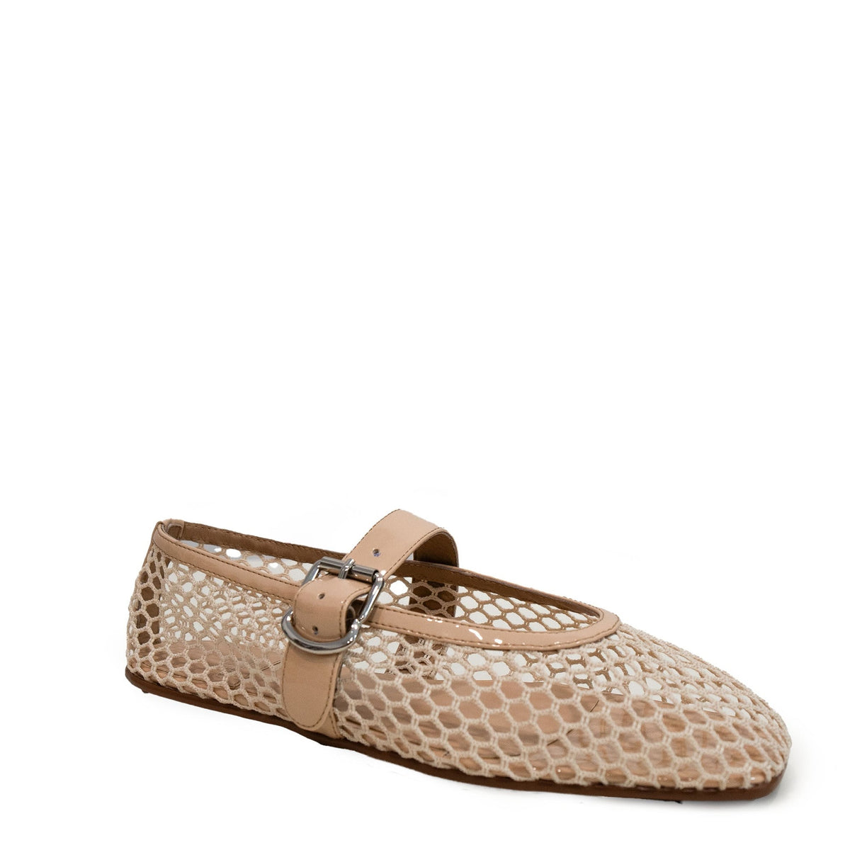 Jeffrey Campbell Aerate JC-1704-1-2 Natural Patent Combo