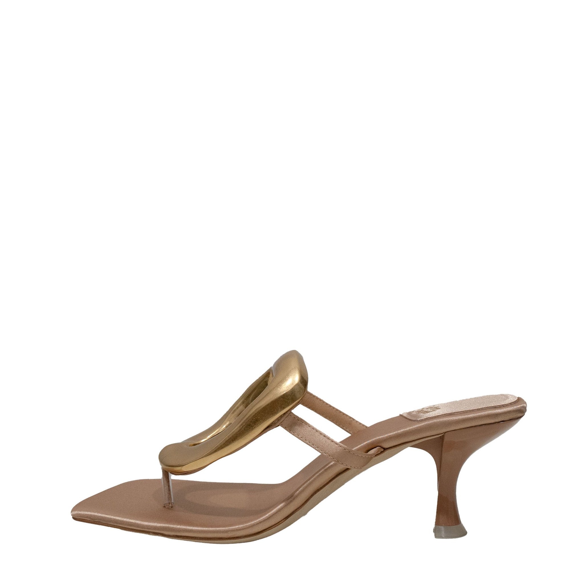 Jeffrey Campbell Linq-Up JC-1131-2-7 Natural Satin Gold