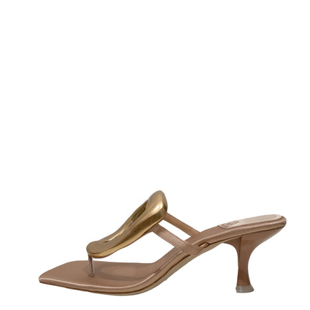 Jeffrey Campbell Linq-Up JC-1131-2-7 Natural Satin Gold