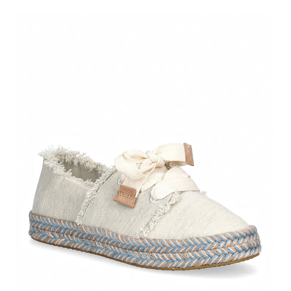 TOMS 10021851 CAROLINA LACE-UP BEŻOWY