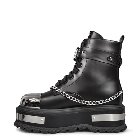 Koi Footwear Borin Hardware Platform Boots Black