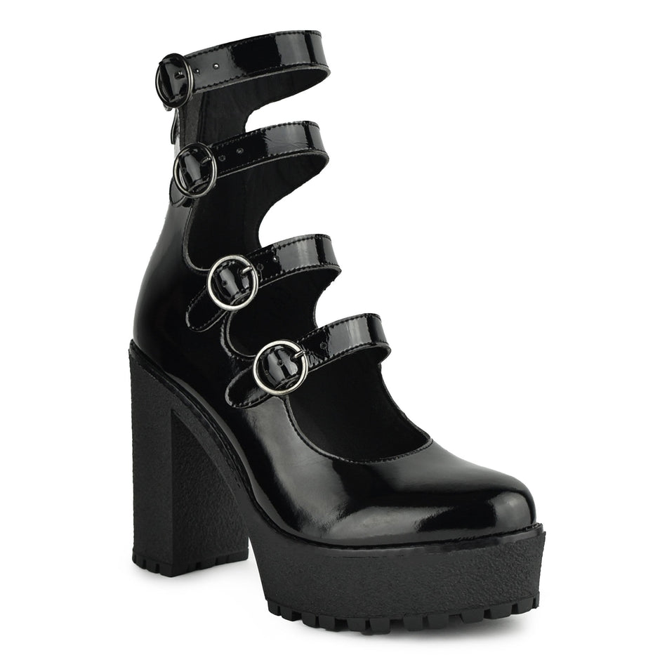 Altercore Rossie Vegan Black Patent