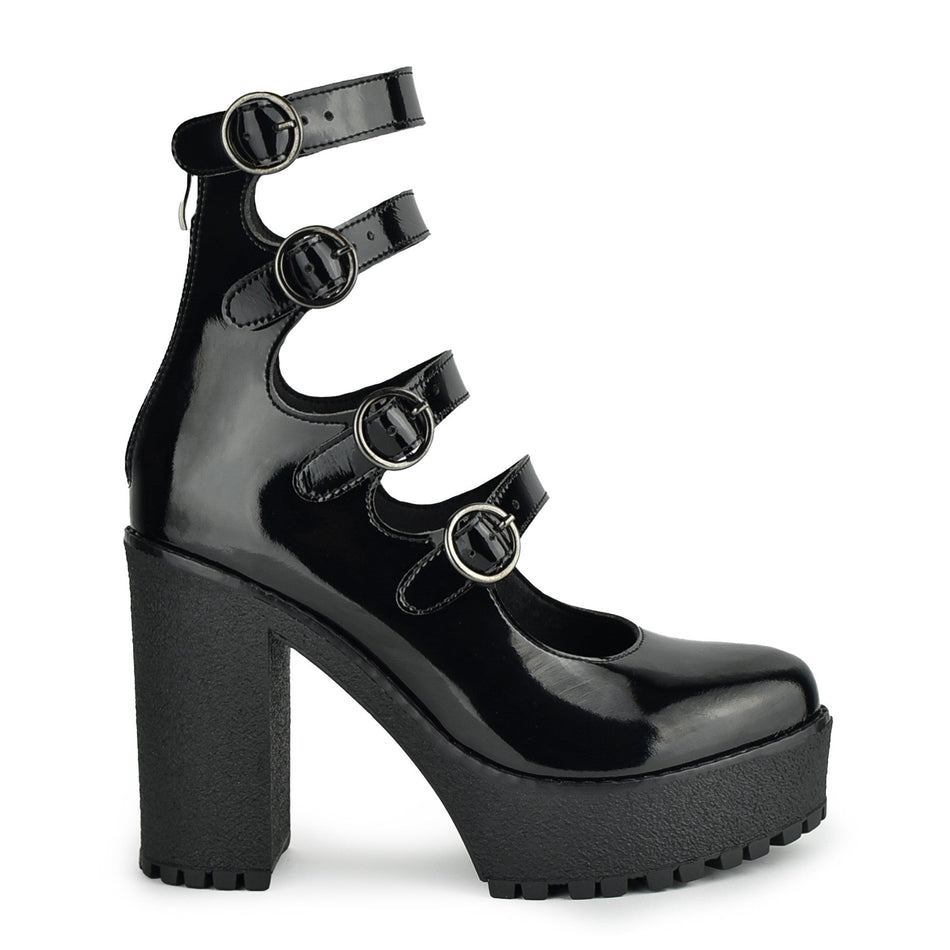 Altercore Rossie Vegan Black Patent