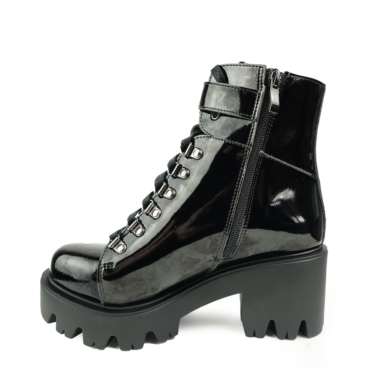Altercore Enid Vegan Black Patent