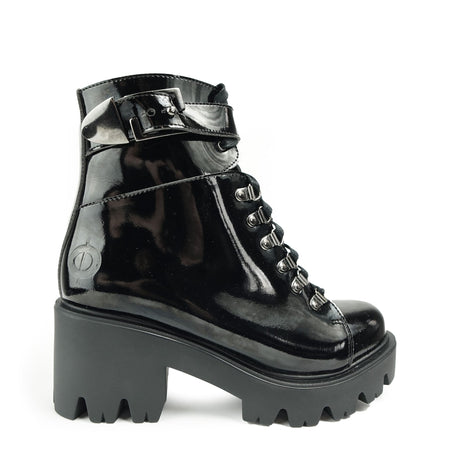 Altercore Enid Vegan Black Patent