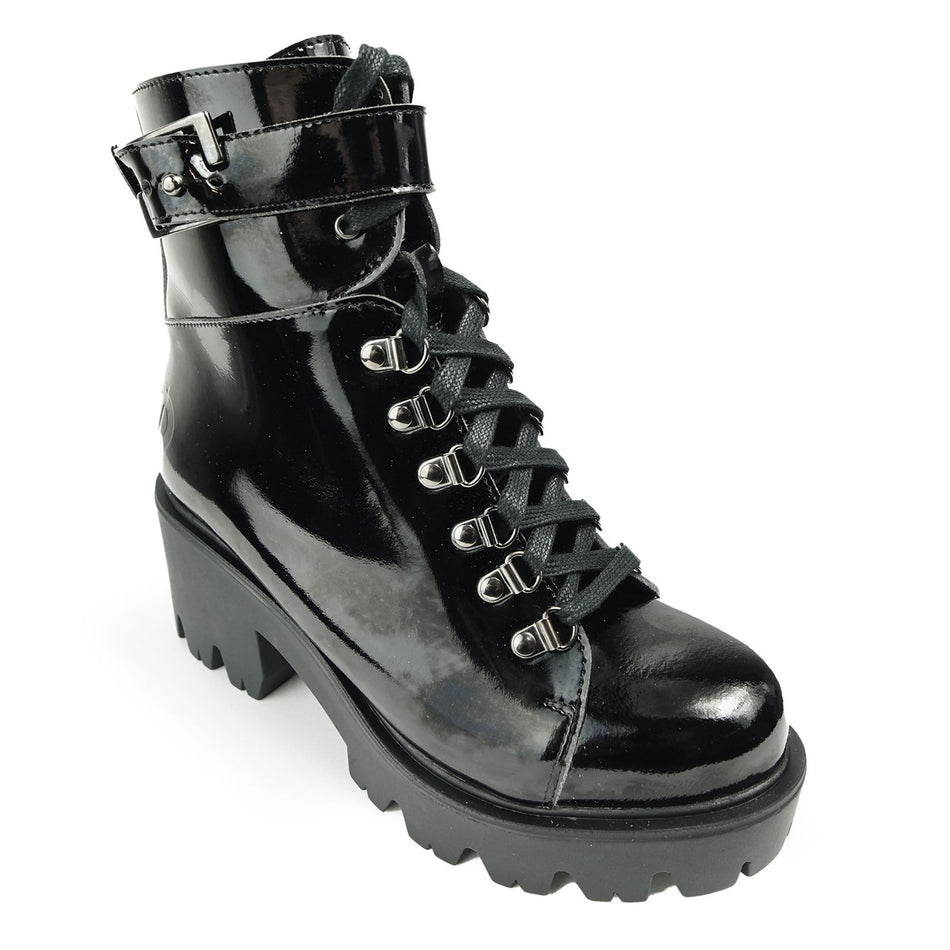 Altercore Enid Vegan Black Patent