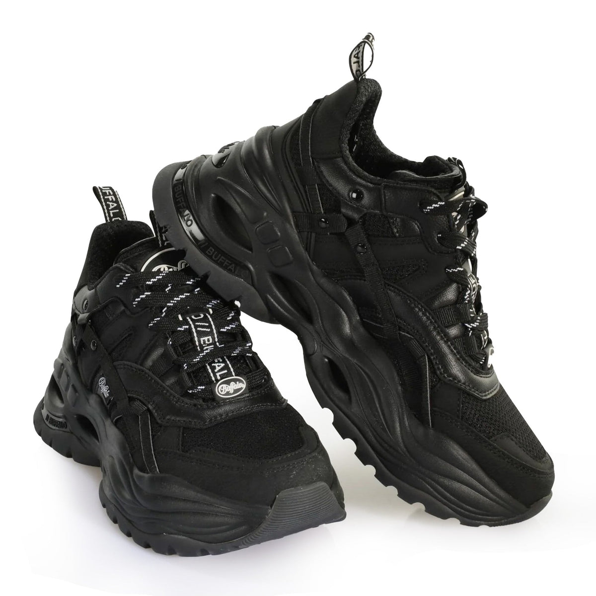 Buffalo 1630747 TRIPLET HOLLOW Vegan Nappa/Mesh Black