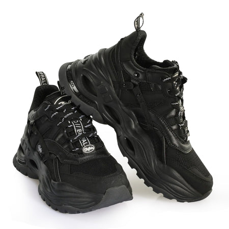 Buffalo 1630747 TRIPLET HOLLOW Vegan Nappa/Mesh Black