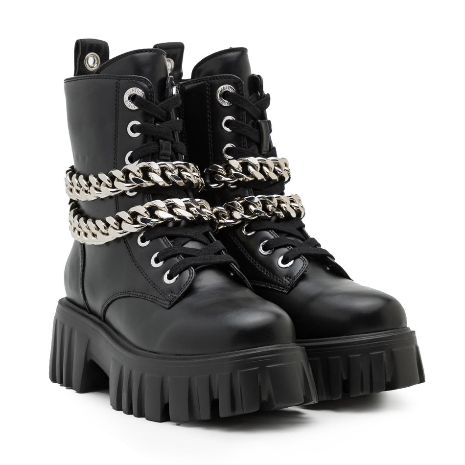 Buffalo 1622367 LION LACE UP T-CHAIN Vegan Black
