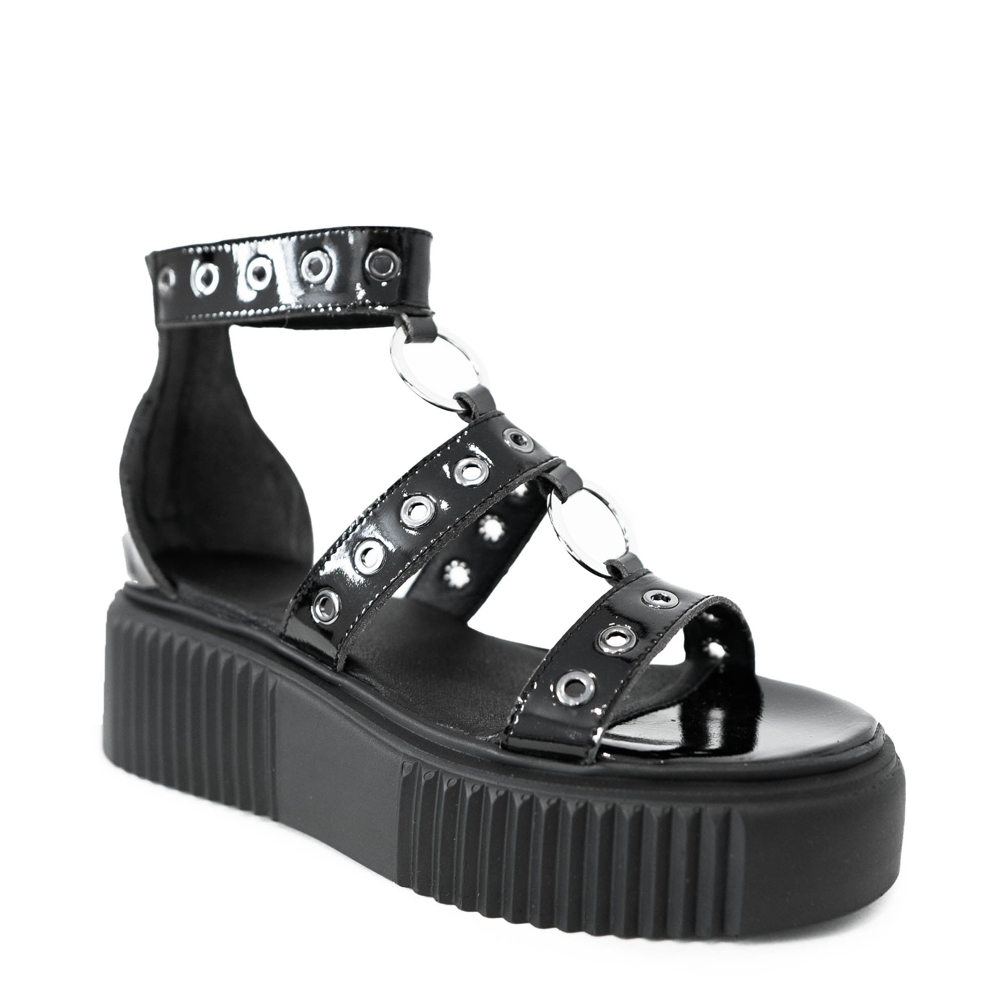 ALTERCORE PIPER VEGAN BLACK PATENT