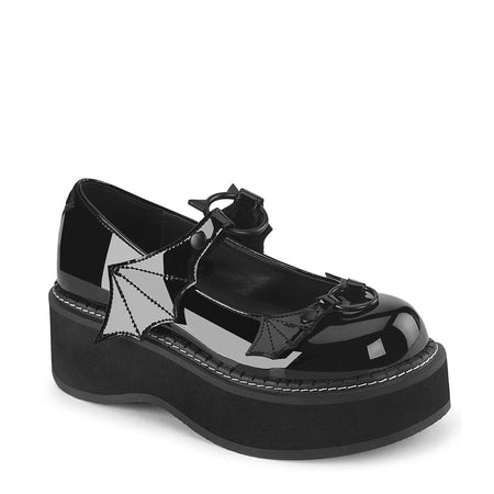 DEMONIA CULT EMILY-23 BLACK PATENT