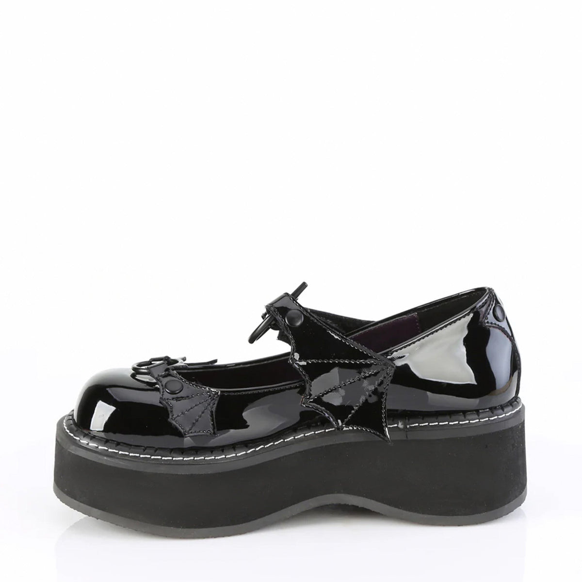 DEMONIA CULT EMILY-23 BLACK PATENT