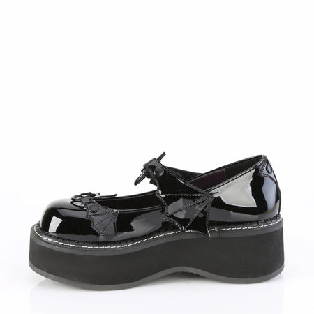 DEMONIA CULT EMILY-23 BLACK PATENT