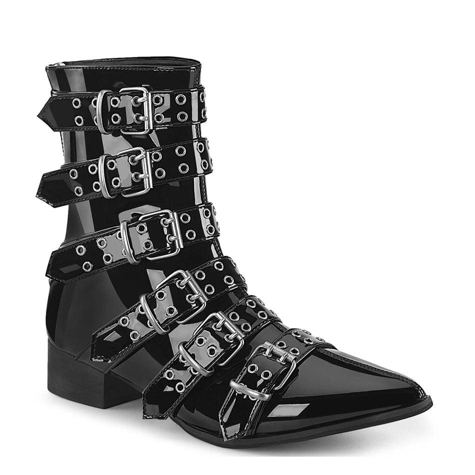 DEMONIA CULT WARLOCK-70 BLACK PATENT