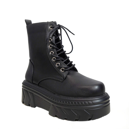 KOI FOOTWEAR TALWAR CHUNKY STOMPER BLACK