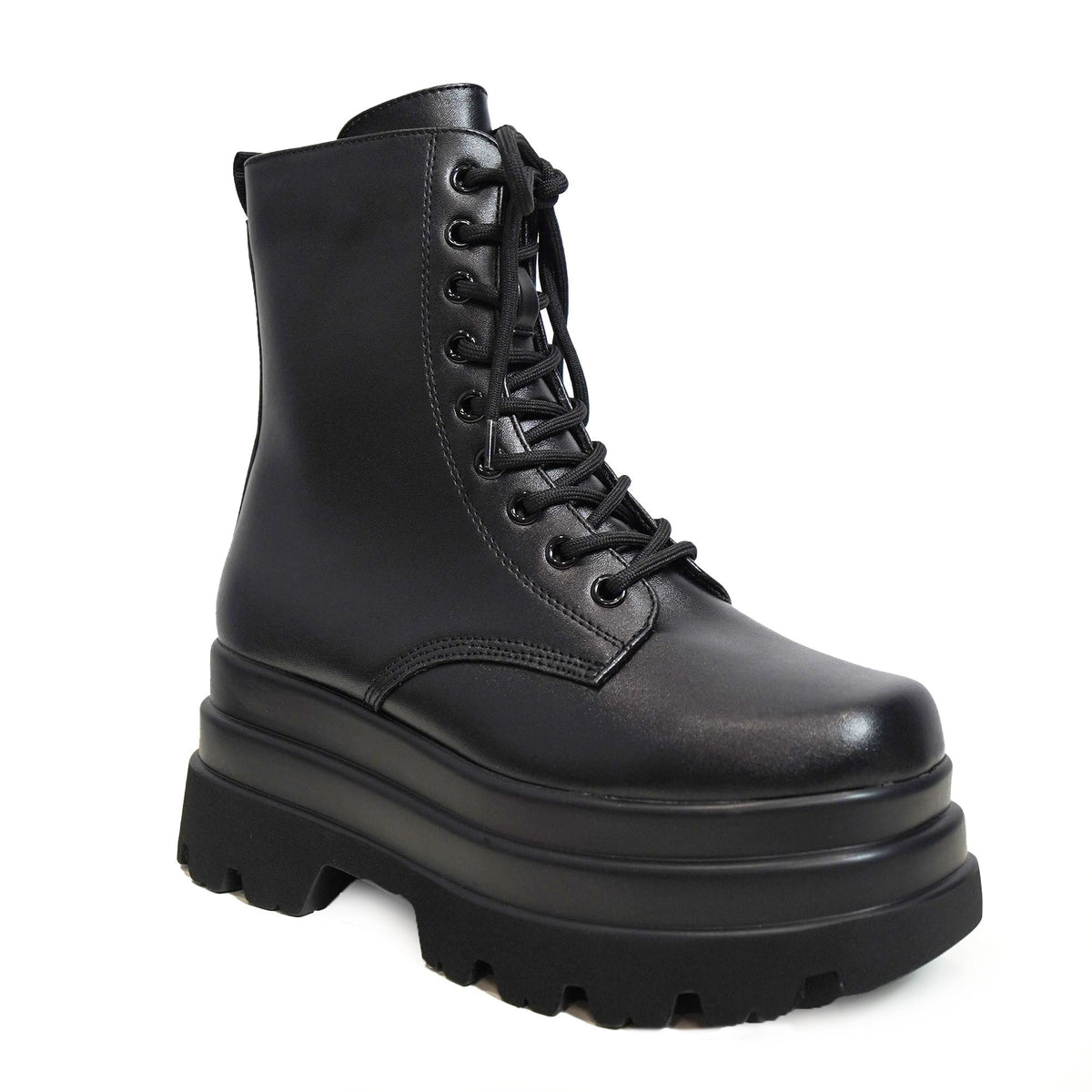 KOI FOOTWEAR DEATHWATCH TRIDENT PLATFORM BLACK