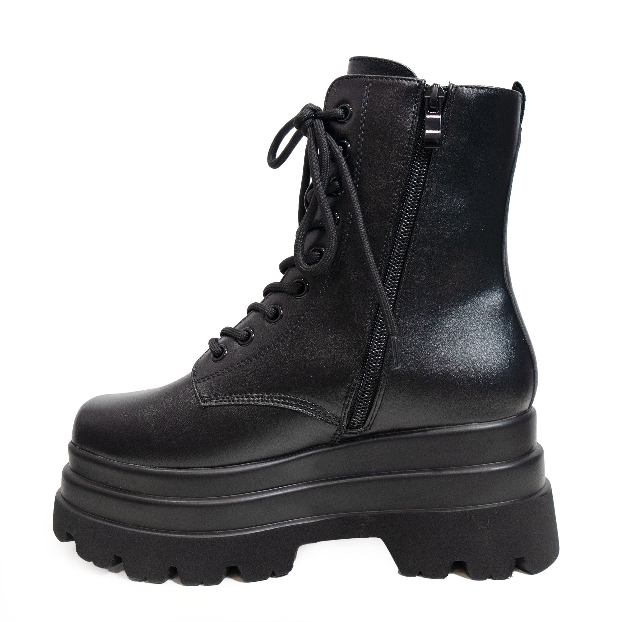 KOI FOOTWEAR DEATHWATCH TRIDENT PLATFORM BLACK