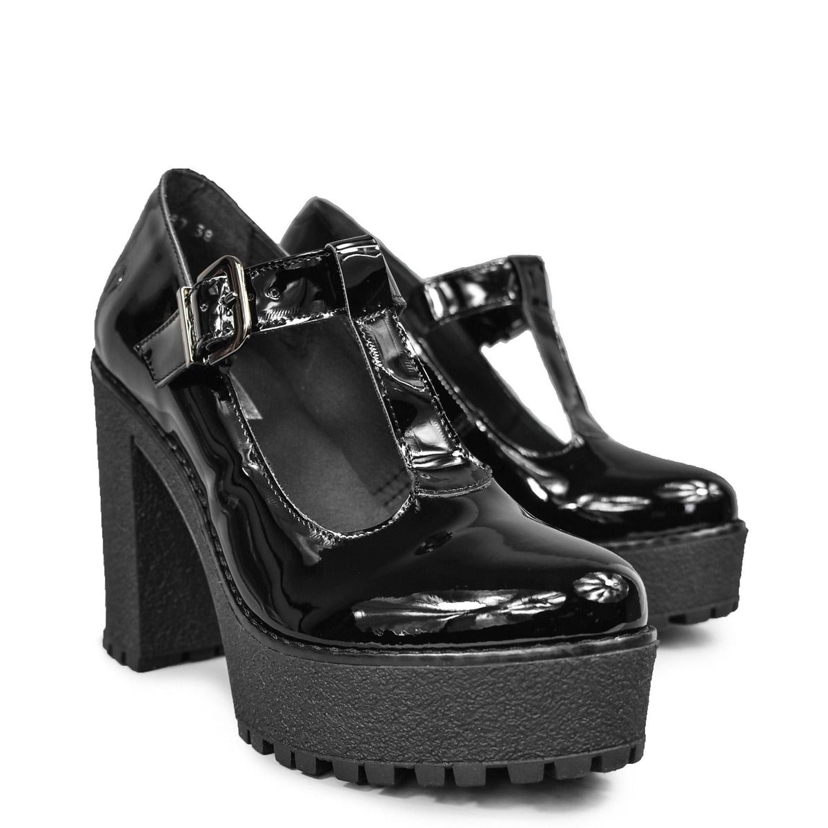 Altercore Lizzy Vegan Black Patent