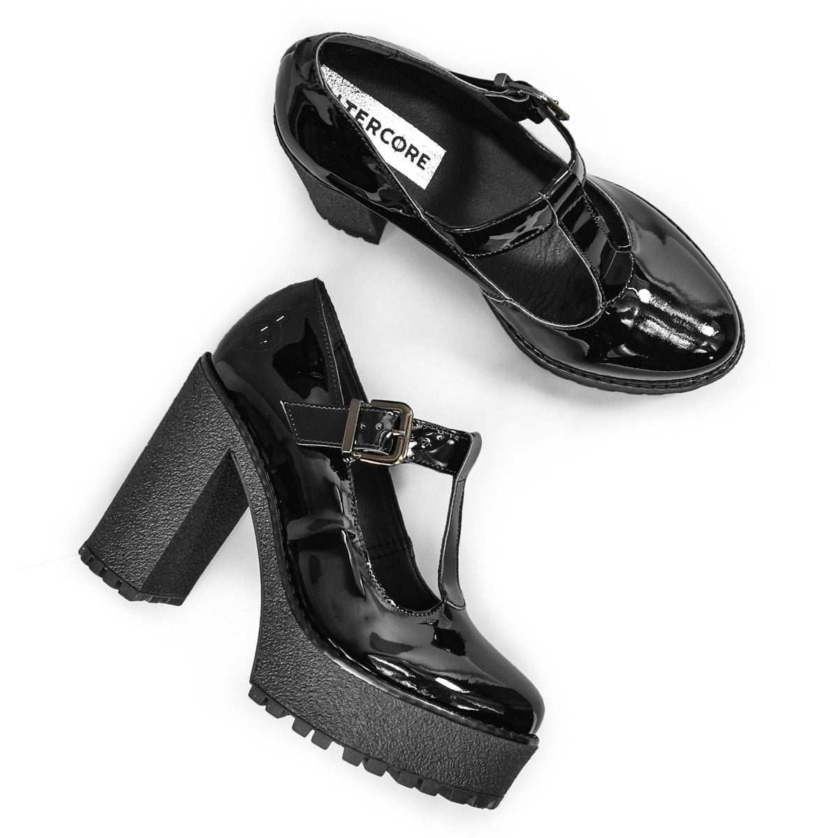 Altercore Lizzy Vegan Black Patent
